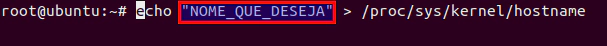 Edit /proc/sys/kernel/hostname