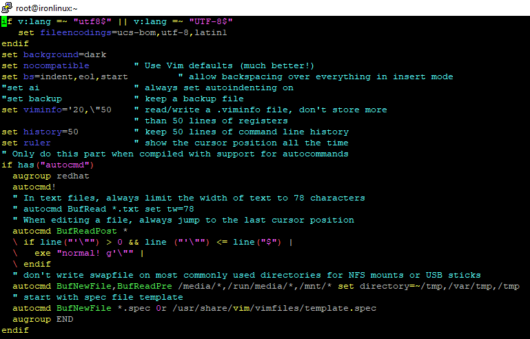 Como alterar as cores do VIM