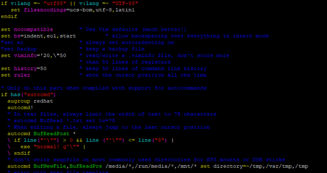 Como alterar as cores do VIM