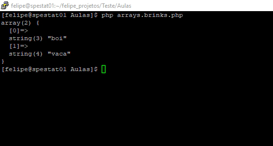 Array vardump PHP