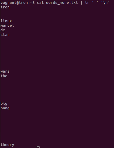 substituição de caracteres linux