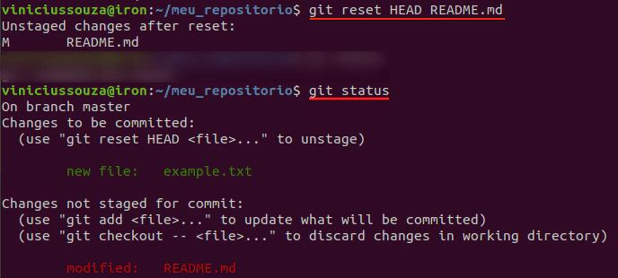 git stating