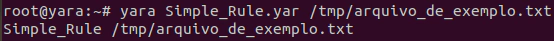 yara rules regra de exemplo