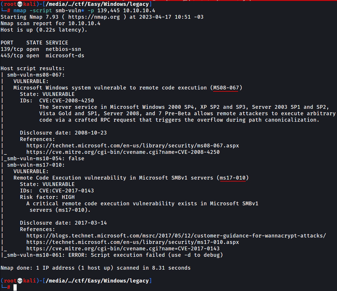 nmap script smb vuln