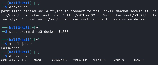 permission denied docker