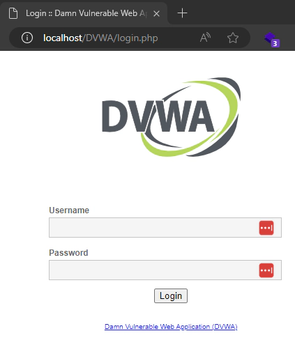 Login DVWA