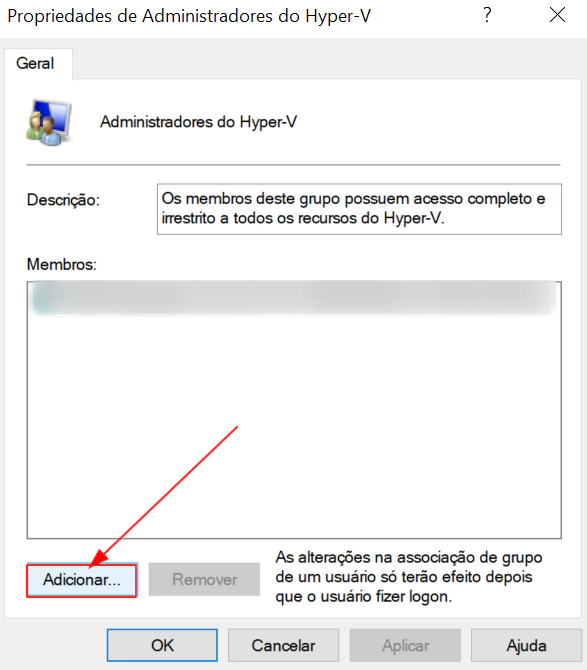 Administradores Hyper-V