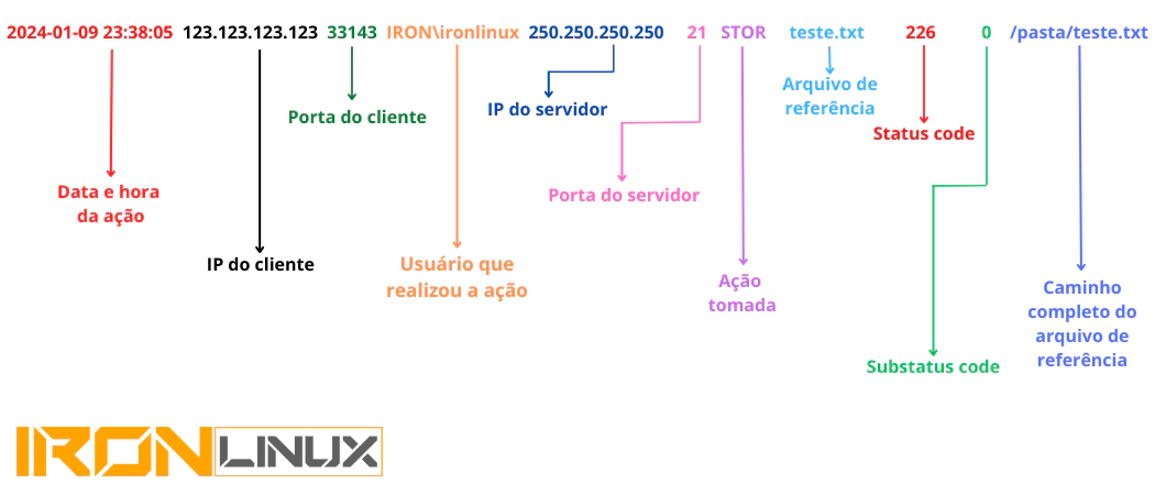 Entendendo logs FTP Windows