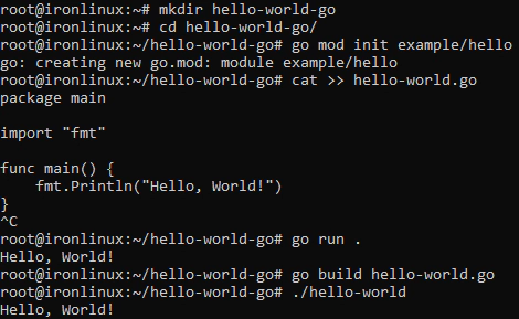 Hello World em GO