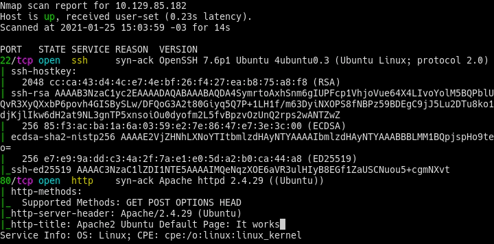 hack the box tenet nmap recon